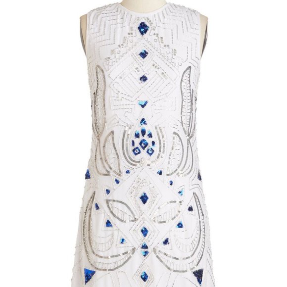 Frock & Frill Sequin Beaded Dress UK 12 US 10 - Picture 1 of 4